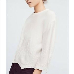 Anthropologie Deletta Snow Sweater